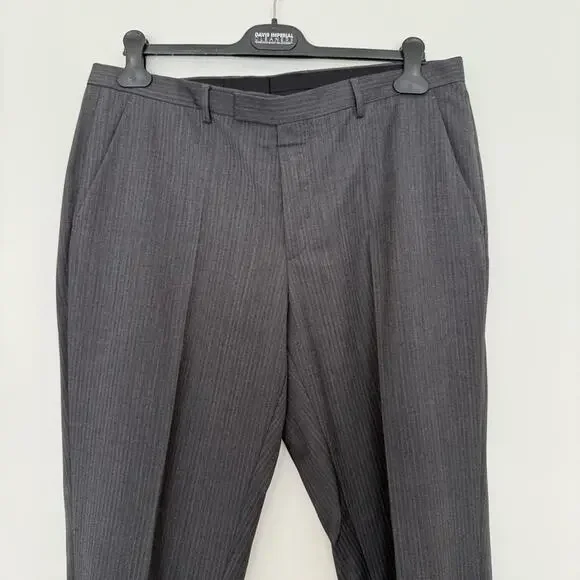 Boss Hugo Boss Men’s Charcoal Stripe Suit Set